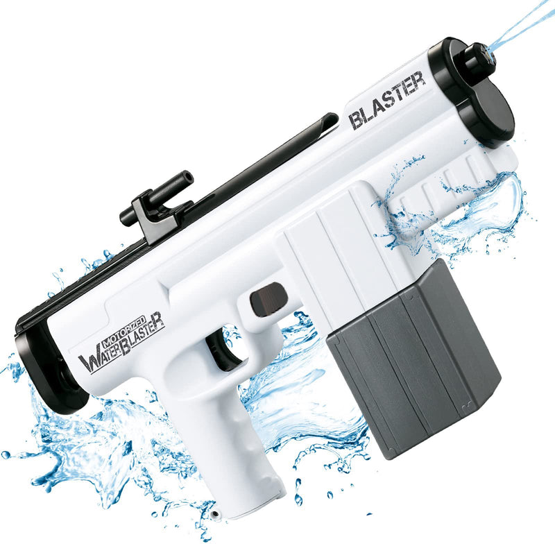Electric Water Gun, Keenstone 375CC Automatic Water Squirt Guns up to 22 FT Range for Kid & Adult, Rechargeable Water Soaker Gun Toy for Summer Swimming Pool Party Beach Outdoor Activity