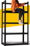 Garage Shelving Heavy Duty Storage Shelves Hold 2000LBS Adjustable Garage Storage Shelves, 5-Tier Metal Shelving Unit for Garage, Heavy Duty Shelving, Basement Storage Rack 32"W x 16.5"D x 63"H